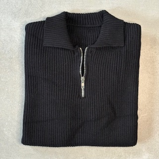 POLO "ZIPPER BLACK" (L/XL)