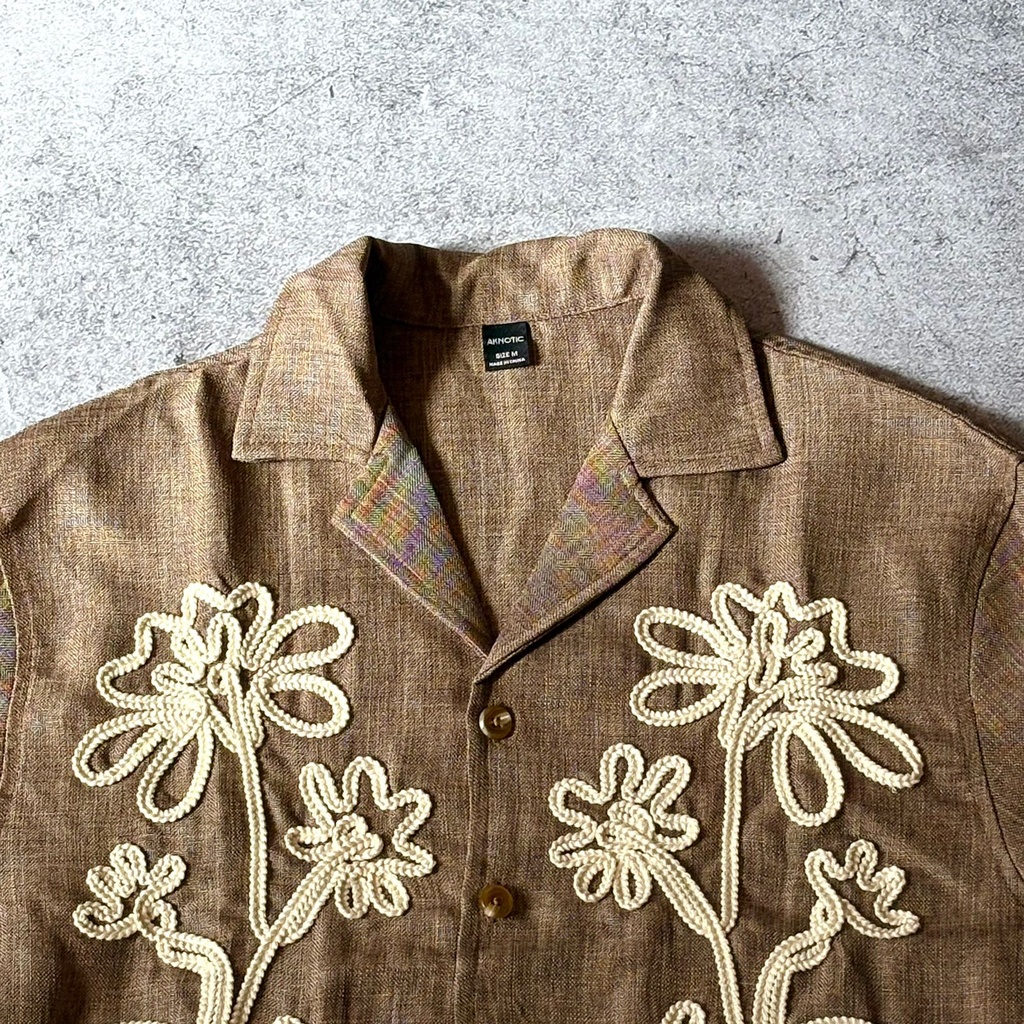 CAMISA BOXY LINO "TERRA"