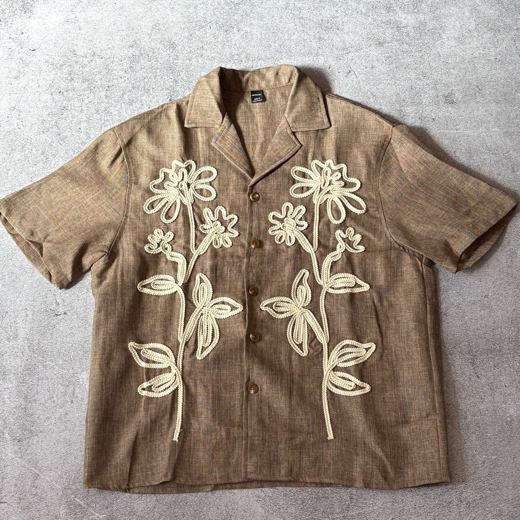 CAMISA BOXY LINO "TERRA"