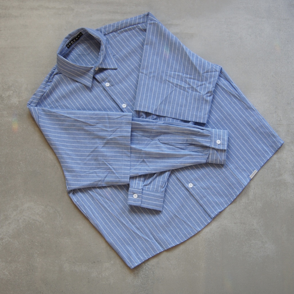 CAMISA A RAYAS MANGA LARGA/CORTA (L)