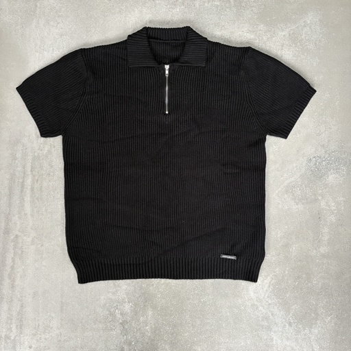 POLO "ZIPPER BLACK" (L/XL)
